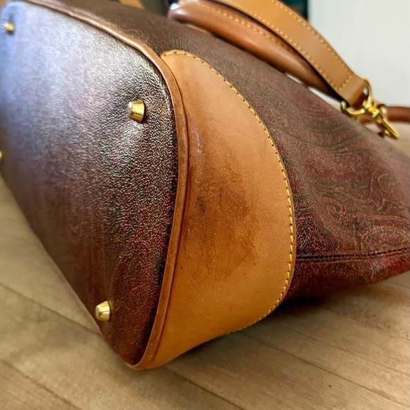 Etro Brown and Tan Paisley Bag - Picture 11 of 15